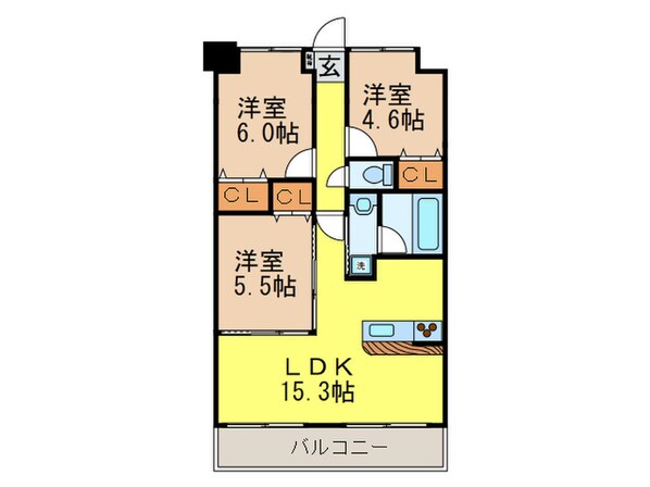 VERDURE千里山西参番館の物件間取画像